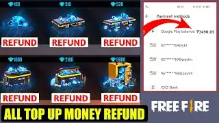 Free fire all top up money refund before ban | free fire diamond buy money refund | ff money refund