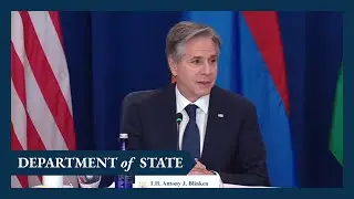 Secretary Blinken participates in a closing plenary session