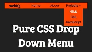 Drop Down Menu using [HTML and CSS]