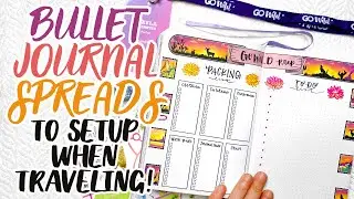 5 Essential TRAVEL JOURNAL Spreads ✈️ Bullet Journal Ideas and Inspiration