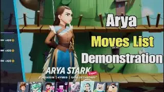 Multiversus Arya Stark Full Moves List Demonstration