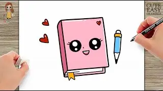 How to Draw a Cute Book Easy 