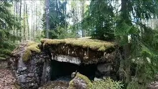 Mannerheim line. Inkiliä fortified area. DOT (duration fire point) No. 6 and 7