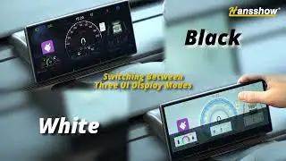 Tesla Model Y/3 F9 Instrument Cluster with Air Vents | Apple CarPlay/Android Auto Blind Spot Camera