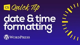 How to Add Date & Time Formatting to Dynamic Content in WordPress with Cornerstone