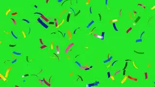 confetti green screen [no copyright]