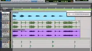 Avid Pro Tools 10 Tutorial | Adjusting Pitch using Elastic Audio