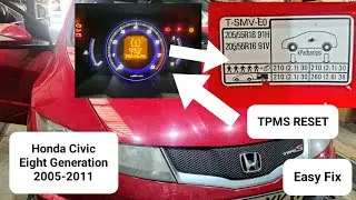How to | step-by-step guide on resetting TPMS | Tyre Pressure Reset on Honda Civic MK8 
