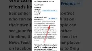 How to Hide Friends List on Facebook  #facebookguide