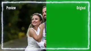 Smoke Light Effect Green Screen Wedding Frame #trendingframe