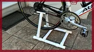 PVC Bicycle Stand For 6€ How To Make An Easy Bike Stand - Cheap DIY Bike Stand PVC Βάση Ποδηλάτου