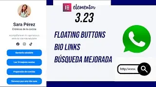 ✅ Elementor 3.23 BUSCADOR Resultados en Vivo - BOTONES FLOTANTES y Links para Bios. 3 Big Updates