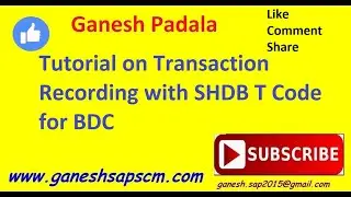 Tutorial on Transaction Recording with SHDB T Code for BDC | SAP ABAP for Functional Consultants