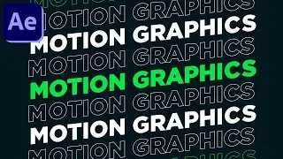 Motion Graphics Typography Animation in After Effects - After Effects Tutorial