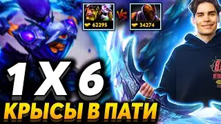 Возвращение в Dota 1x6. Nix на сигнатурном Anti-Mage. В соло против пати