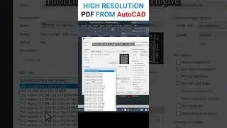 High Resolution PDF in AutoCAD #autocad #autocadtutorial #shorts