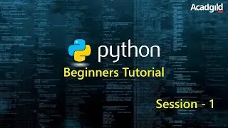 Python Tutorial for Beginners Part 1 | Python Programming Tutorial | Python Basics | Python Tutorial