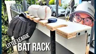 Little Leaguers' Bat Rack Build