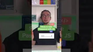 Show & hide password with JavaScript (Quick Tutorial)