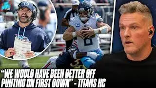 Titans HC Says "We Could Have Punted On 1st Down & Won" After Will Levis Threw Away Win To Bears