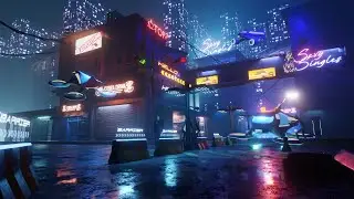 🔴 blender live  - making a cyberpunk city in blender