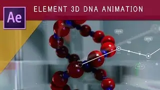 Element 3D and blender Medical DNA Animation