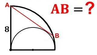 Can you calculate the AB length? | (Trigonometry) | #math #maths | #geometry