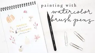 Watercolor Painting With Brush Pens | Arteza Real Brush Pens & TwiMarkers