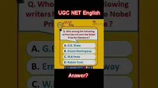 MCQ ON UGC NET ENGLISH LITERATURE #english  #literature  #shorts #ugcnet