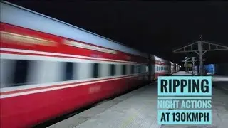 Ripping Night Actions On Mughalsarai - Allahabad Line at 130kmph || Indian Railways