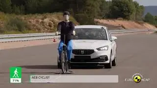 Seat Leon Cupra 4 (Typ KL) - КрашТест 🚘 Экстренное торможение