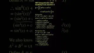 ∫(sin⁶(x) + cos⁶(x) + 3sin²(x)cos²(x)) dx.  MIT Integration Bee 2023, Qualifying Exam, Question 12.