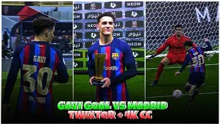 Gavi Goal Vs Real Madrid - Best 4k Clips + Cold CC High Quality For Editing🤙💥