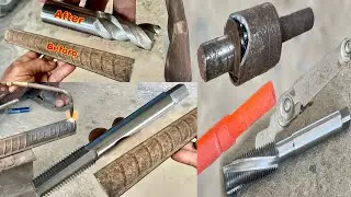 A three amazing thread a cutting tools making on lathe | Hand thread tap manufactured unique ideas