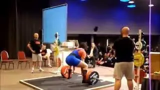 Sheiko's student Christophe Rebreyend (Netherlands), 760kg RAW total