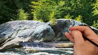 How to Paint Hyper-Realistic Rocks in Oil | Step-by-Step Tutorial