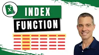 Excel - How to Use The INDEX Function for BEGINNERS