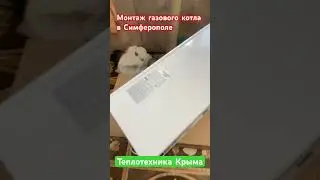 Монтаж газового котла в Симферополе #теплотехникакрыма #отопление #строительство #ремонт