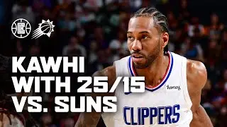 Kawhi Leonard Scores A Double Double In Win Over Suns. | LA Clippers