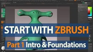 How to Start with ZBrush - Project Setup & Sculpting Brushes - Part 1