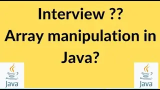 [Interview Question] How to manipulate Array in Java || Filter elements of an array in java?