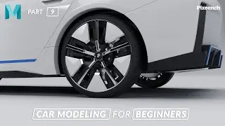 How to Model a CAR in Maya for BEGINNERS | Part - 09 | Making Wheel | Pixeench