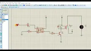 Optocoupler PC817 simulation with relay in proteus