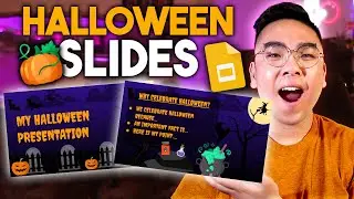 Halloween Theme Google Slides Presentation Tutorial! *aesthetic*