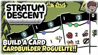 Build a Busted Card in This Cardbuilder Roguelite! | Lets Try Stratum Descent