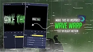 Wave warp + Zoom text effect tutorial | Alight motion | Trending Lyrics Status Tutorial ❤️‍🔥