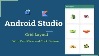 Grid Layout in Android Studio - Gridlayout with CardView and OnclickListener