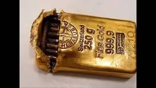 Вот такие бывают фальшивые ЗОЛОТЫЕ  слитки (the fake GOLD bars)