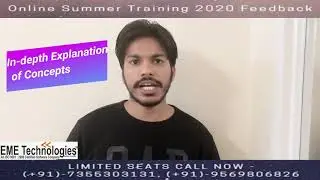 Online Summer Training 2020 Feedback|CANADA Student|EME Technologies