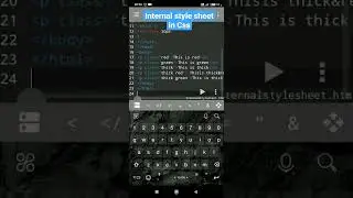 #2021 Internal style sheet in Css